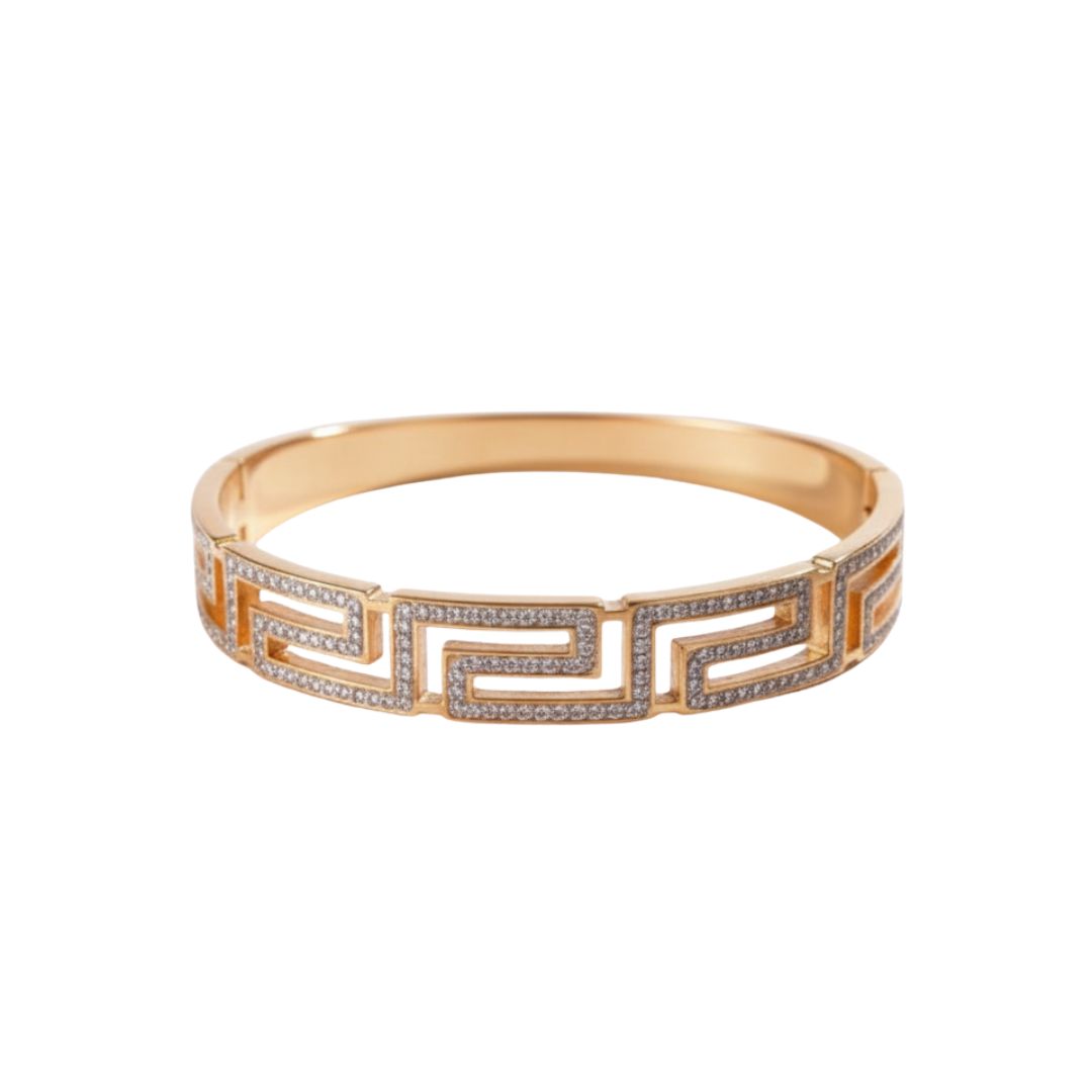 Premium Gold-Plated Heart Hand Cuff – Adjustable
