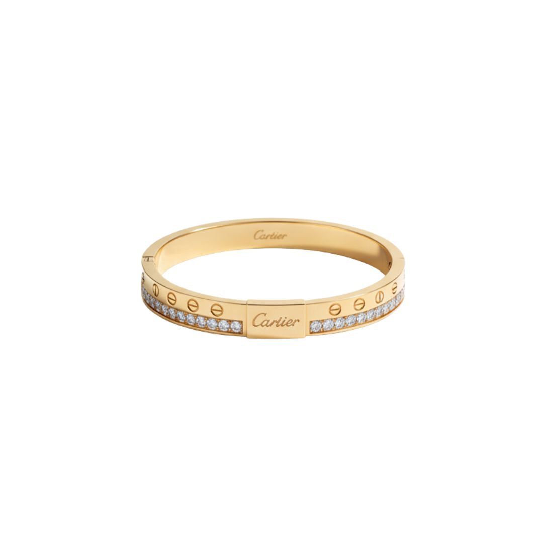 Premium Gold-Plated Heart Hand Cuff – Adjustable