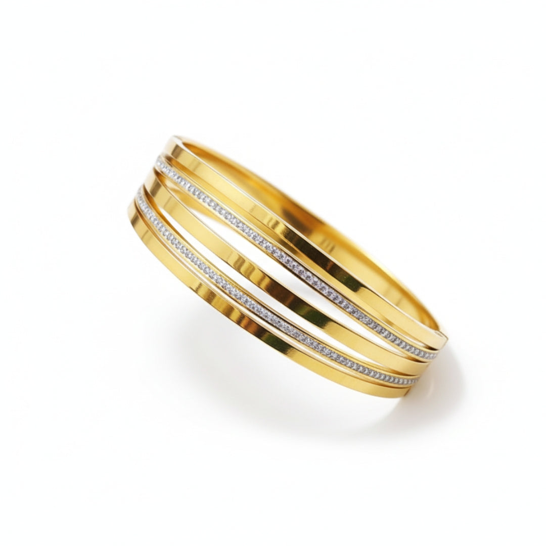 Premium Gold Plated Hand Cuff – Adjustable