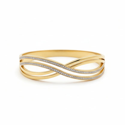 Premium Gold-Plated Hand Cuff – Adjustable