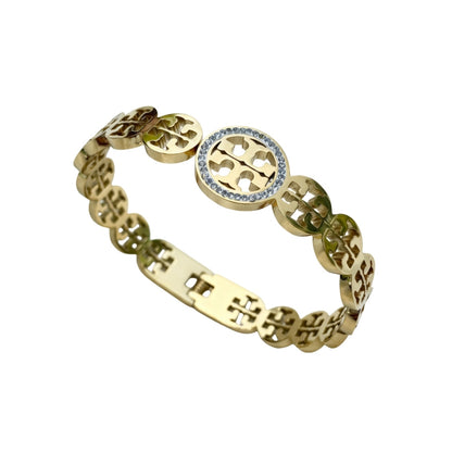 Premium Gold-Plated Heart Hand Cuff – Adjustable