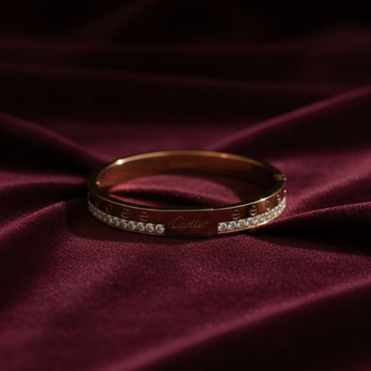 Premium Gold-Plated Heart Hand Cuff – Adjustable