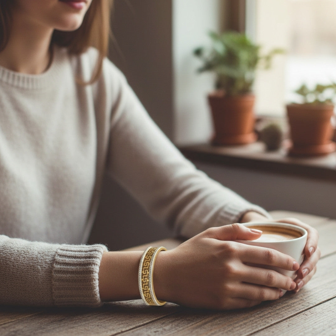 Premium Gold Hand Cuff – Adjustable