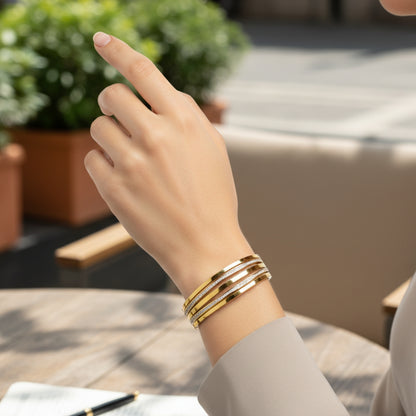 Premium Gold Plated Hand Cuff – Adjustable