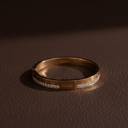 Premium Gold-Plated Heart Hand Cuff – Adjustable