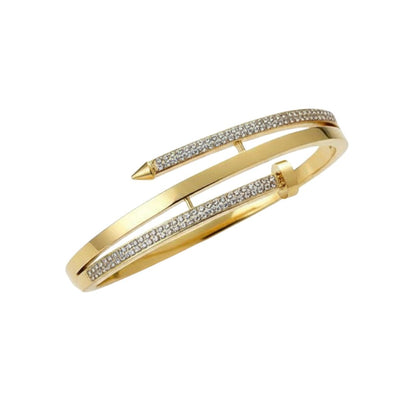 Premium Gold-Plated Heart Hand Cuff – Adjustable